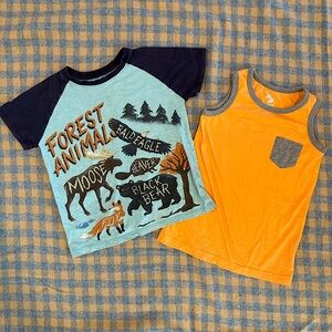 Hatley Outdoor Animal Adventure Shirt Pocket  Tank Bundle Sz 6